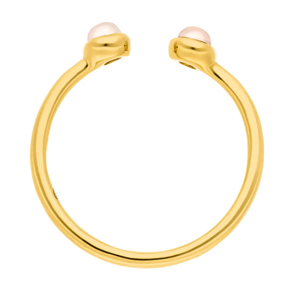 silber_open_ring_rosenqua_2-2.webp Silber Open Ring, Rosenquarz, Gelbgold-LEAF New
