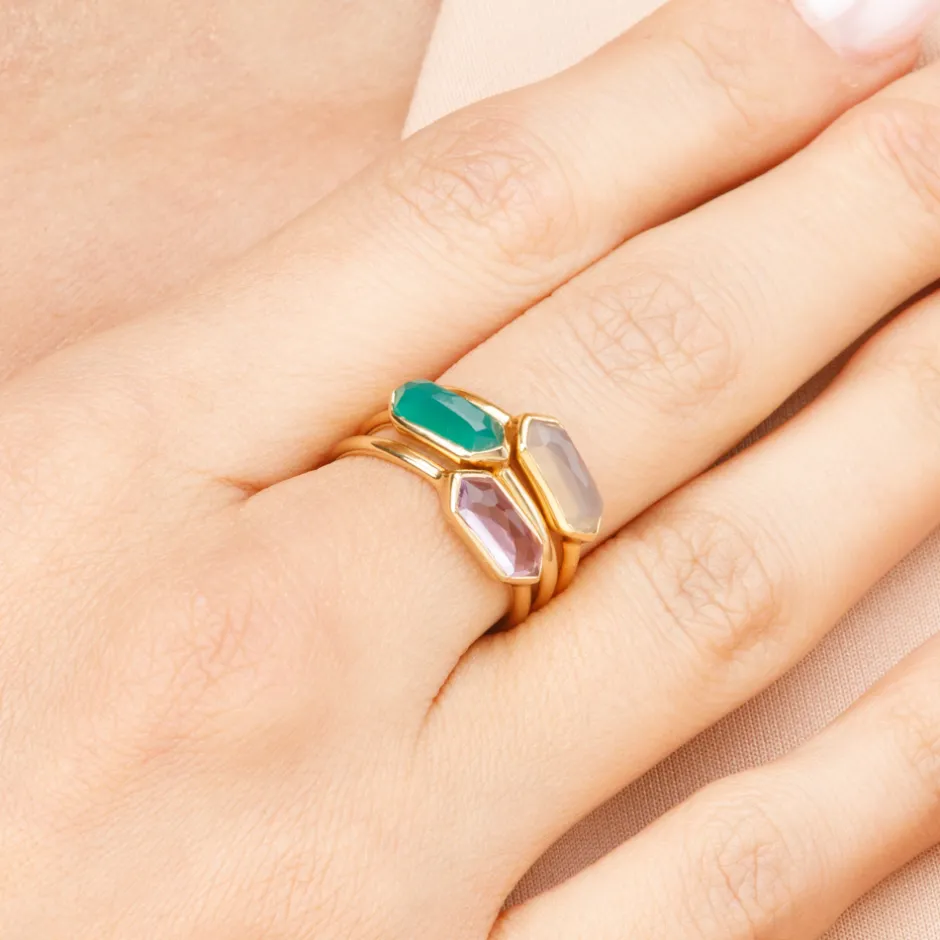 silber_ring_cube_grner_ac_2-2.webp Silber Ring, CUBE, Grüner Achat, Rosegold-LEAF New