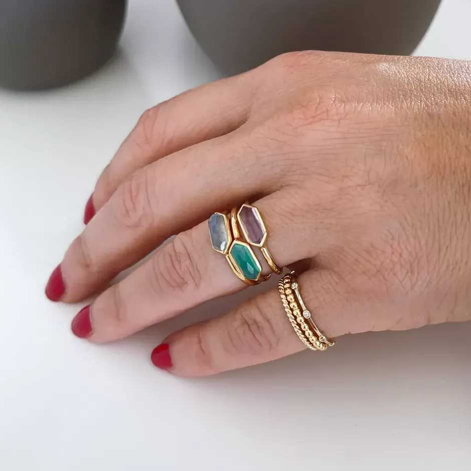 silber_ring_cube_grner_ac_4-2.webp Silber Ring, CUBE, Grüner Achat, Rosegold-LEAF New