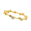 Silber Ring, Eternity Gems, Gelbgold-LEAF Clearance