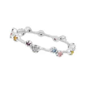 Silber Ring, Eternity Gems-LEAF Outlet