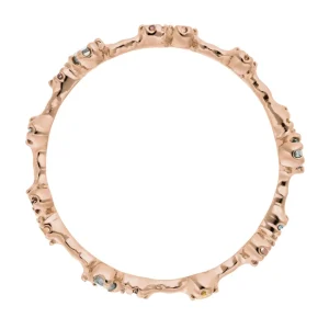 Silber Ring, Eternity Gems, Rosegold-LEAF Clearance