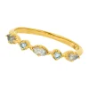 Silber Ring, Oval Gems, Labradorit, Gelbgold-LEAF Clearance