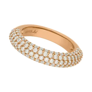 Silber Ring, PAVE, Gr.52-LEAF Best
