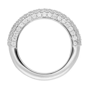 Silber Ring, PAVE, Gr.52-LEAF Best