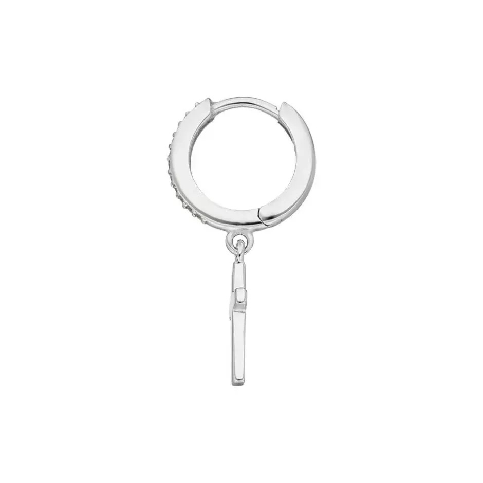 single_creole_crosszirkon_2.webp Single Creole CROSS/Zirkonia, 925 Sterlingsilber-LEAF Online