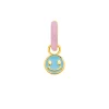 Single Creole "Happy" EMOJI, 18 K Gelbgold vergoldet-LEAF Fashion