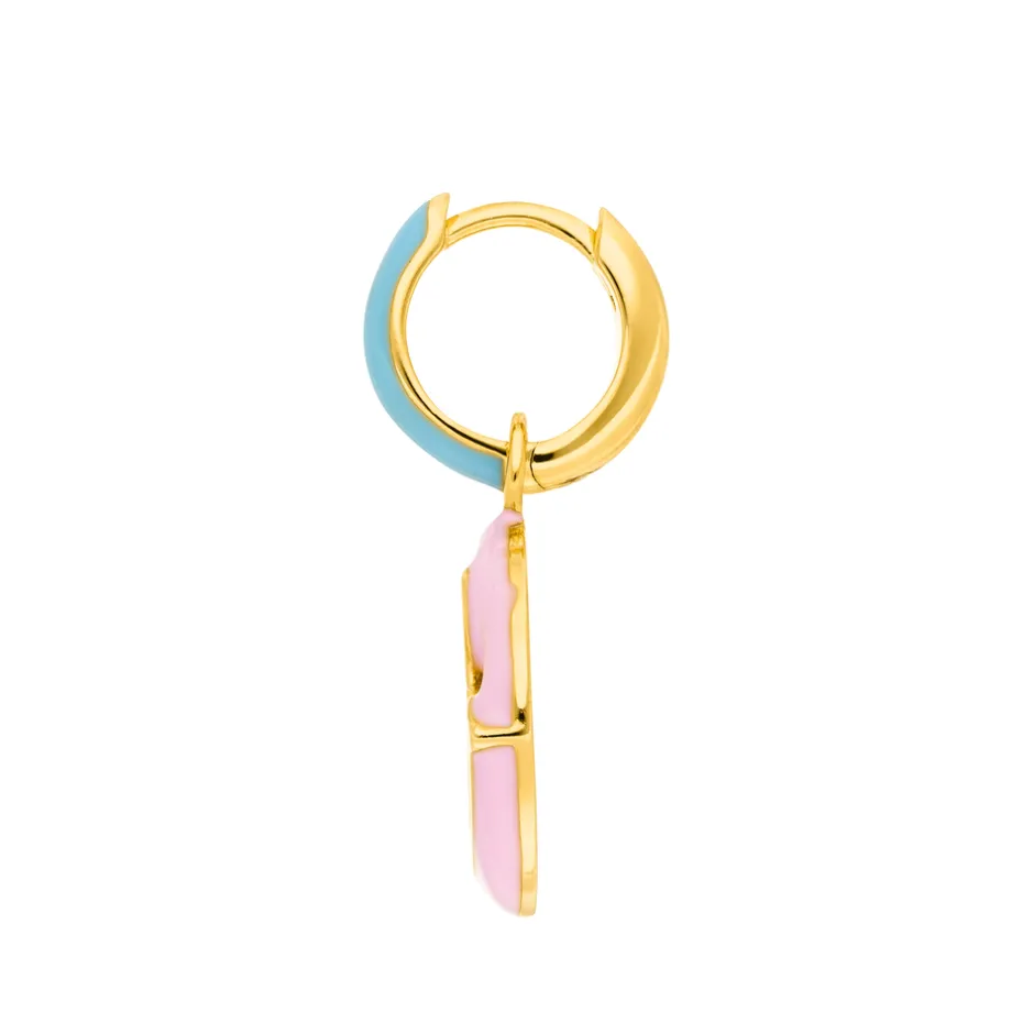 single_creole_joy_emoji___2.webp Single Creole "Joy" EMOJI, 18 K Gelbgold vergoldet-LEAF New