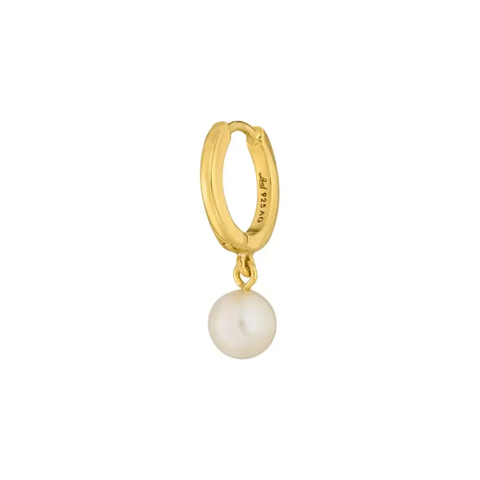 single_creole_pearl__k_ge_0.webp Single Creole PEARL, 18 K Gelbgold vergoldet-LEAF Hot