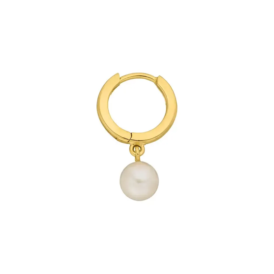 single_creole_pearl__k_ge_2.webp Single Creole PEARL, 18 K Gelbgold vergoldet-LEAF Hot