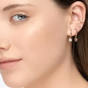 Single Creole PLATELET, 18 K Rosegold vergoldet-LEAF Outlet