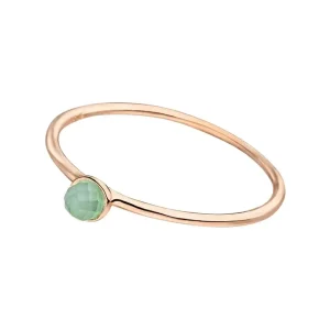 Stacking Ring, Aqua Calzedon, 3mm, 18 K Roségold vergoldet-LEAF Outlet