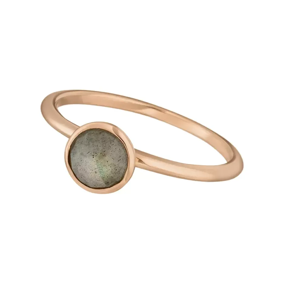stacking_ring_labradorit__0-2.webp Stacking Ring, Labradorit, 6mm, 18 K Rosegold vergoldet, Gr.50-LEAF New