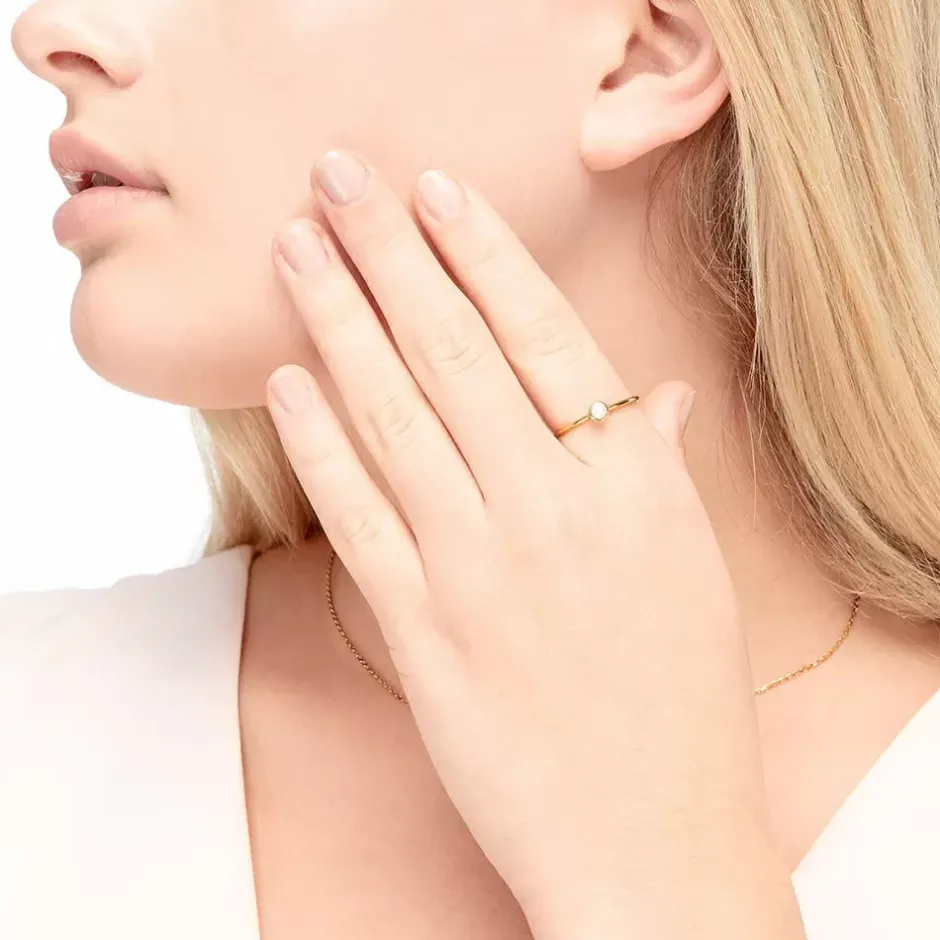 stacking_ring_perle_mm__k_2-1.webp Stacking Ring, Perle, 3mm, 18 K Roségold vergoldet-LEAF Sale