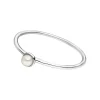 Stacking Ring, Perle, 3mm, 925 Sterlingsilber-LEAF Fashion