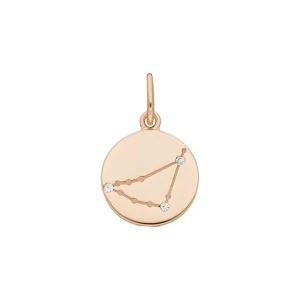 Steinbock ZODIAC SIGN, 18 Karat Rosegold vergoldet-LEAF Clearance