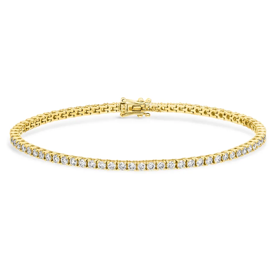 tennisarmband_mit_diamant_0-1.webp Tennisarmband mit Diamanten, 18 Karat Gelbgold, 3.42ct, 17.0cm-LEAF Sale