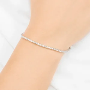 Tennisarmband mit Diamanten, 18 Karat Gelbgold, 1.99ct-LEAF Fashion