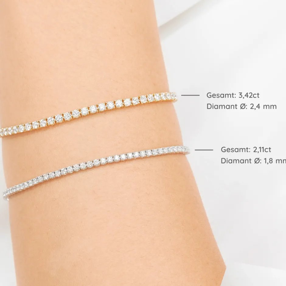 tennisarmband_mit_diamant_3.webp Tennisarmband mit Diamanten, 18 Karat Gelbgold, 1.99ct-LEAF Fashion