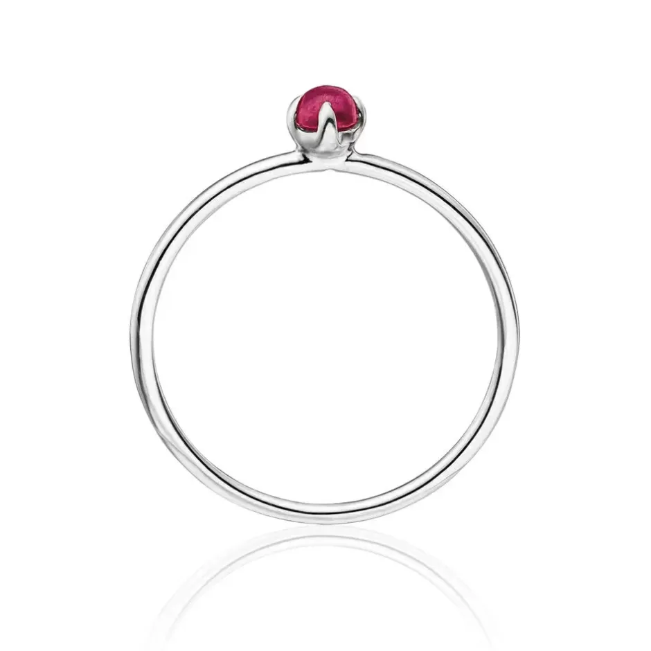 verlobungsring_cabochon___1-2.webp Verlobungsring Cabochon, 14 Karat Weißgold, Rubin-LEAF Outlet