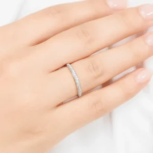 Verlobungsring DAZZLE mit Diamanten, 14 Karat Weißgold-LEAF Online