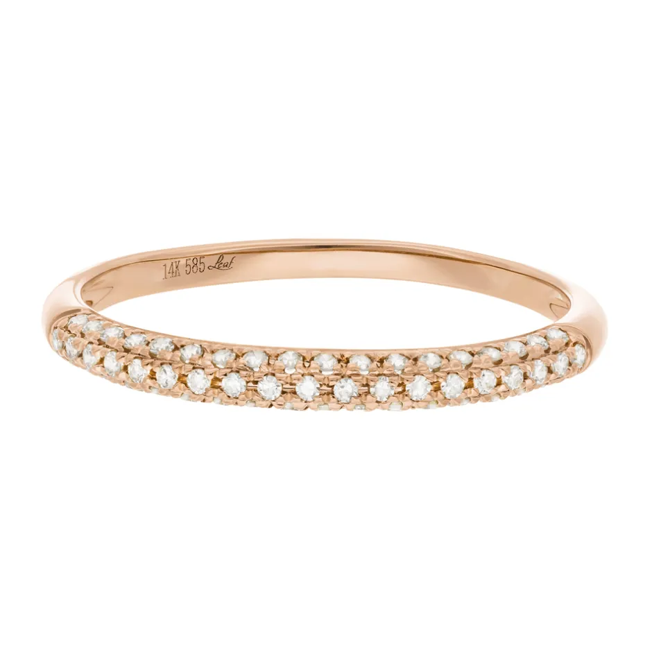 verlobungsring_dazzle_mit_3-2.webp Verlobungsring DAZZLE mit Diamanten, 14 Karat Rosegold-LEAF Sale
