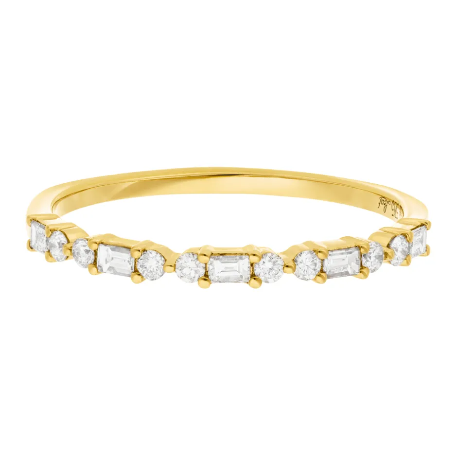 verlobungsring_mit_baguet_6.webp Verlobungsring mit Baguette Diamanten, 14 Karat Gelbgold-LEAF Online