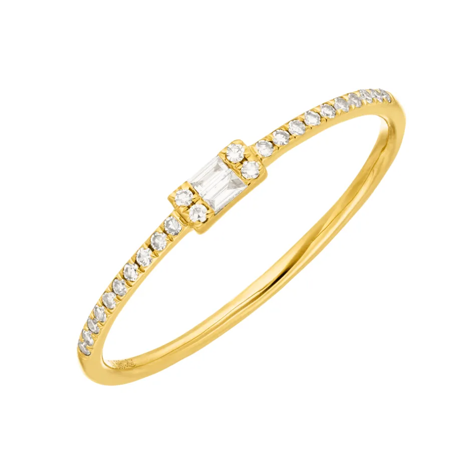 verlobungsring_mit_diaman_0-1.webp Verlobungsring mit Diamanten, Tiny Baguette, 14 Karat Gelbgold-LEAF Fashion