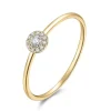 Verlobungsring Pave II in 18 Karat Gelbgold mit Diamanten-LEAF Clearance