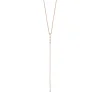 Y-Halskette ICE CUBE, 18 Karat Rosegold vergoldet-LEAF Outlet